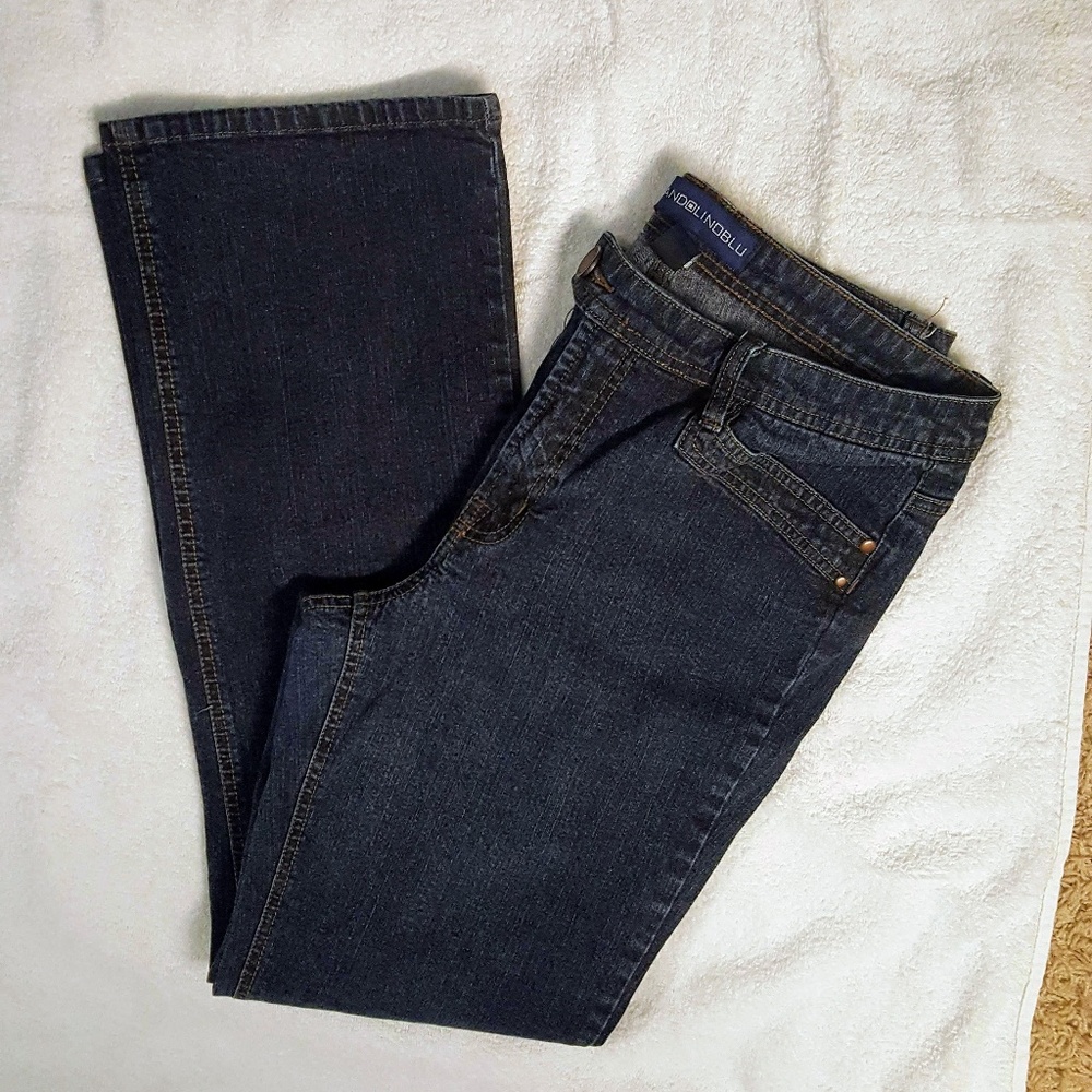High Waist Blue Jeans, Size 12 | Bandolino Blu